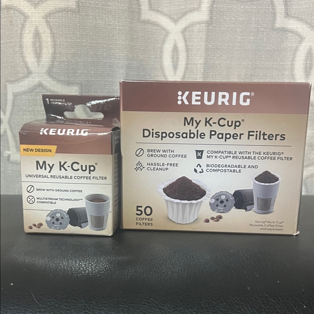 Keurig My K-Cup Disposable Paper Filters - Brown and Black